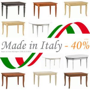 Made in Italy – столы из массива со скидкой -40%